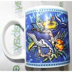 Hilo Hattie Coffee Mug Humpback Whale Cup Maui 2002 Island Heritage Hawaii 12 oz